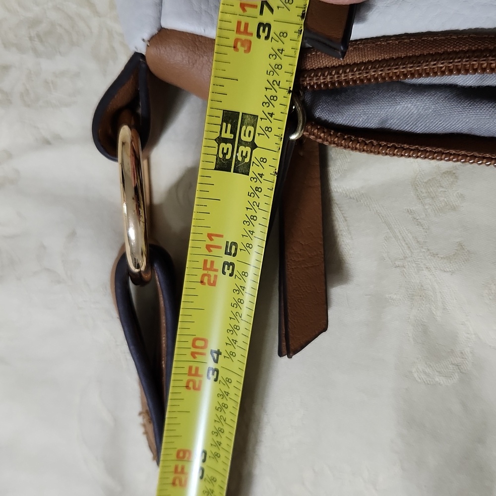 Rosetti White and Brown Shoulder Bag - Picture 16 of 16